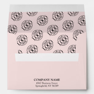 Modern Minimalist Business Logo Return Address Envelope