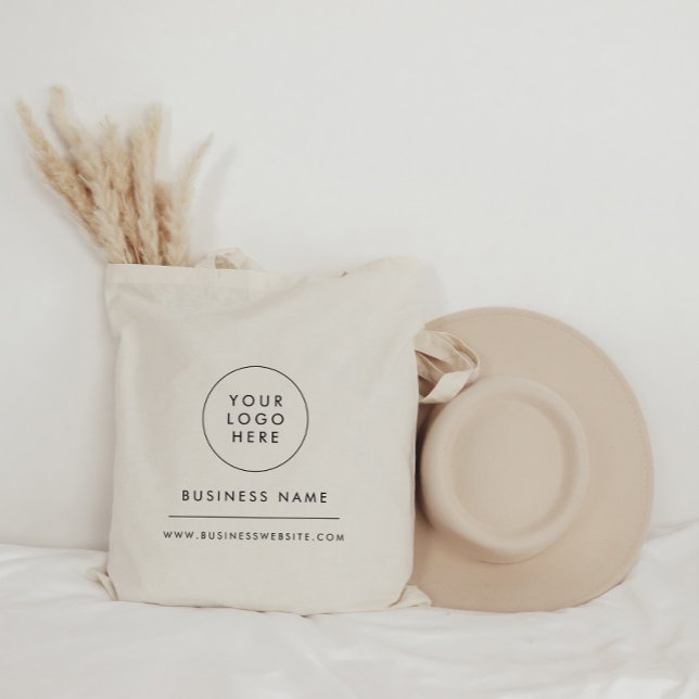 Modern Minimalist Business Logo Your Logo Here Tote Bag (Creator Uploaded)