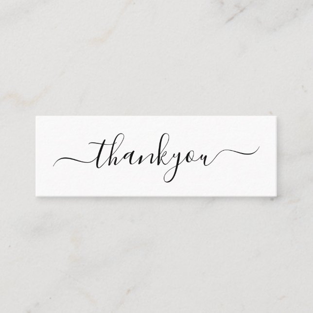 Modern Minimalist Business Thank You Order Insert (Front)