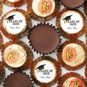 Modern Minimalist Calligraphy  Graduation Party Reese's Peanut Butter Cups