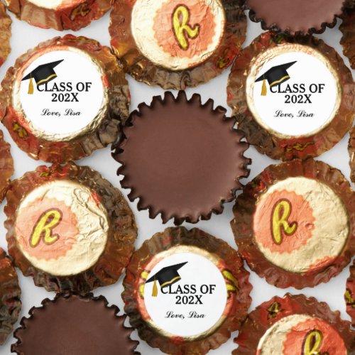 Modern Minimalist Calligraphy  Graduation Party Reeses Peanut Butter Cups