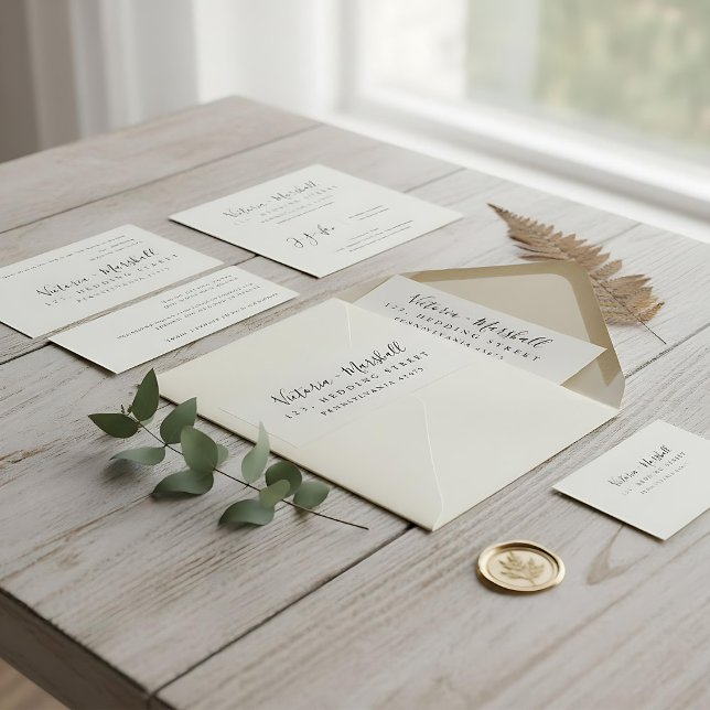 Modern  minimalist  calligraphy style Return Label (Creator Uploaded)