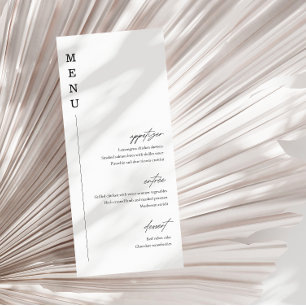 Modern & Minimalist Calligraphy Wedding Flat Menu
