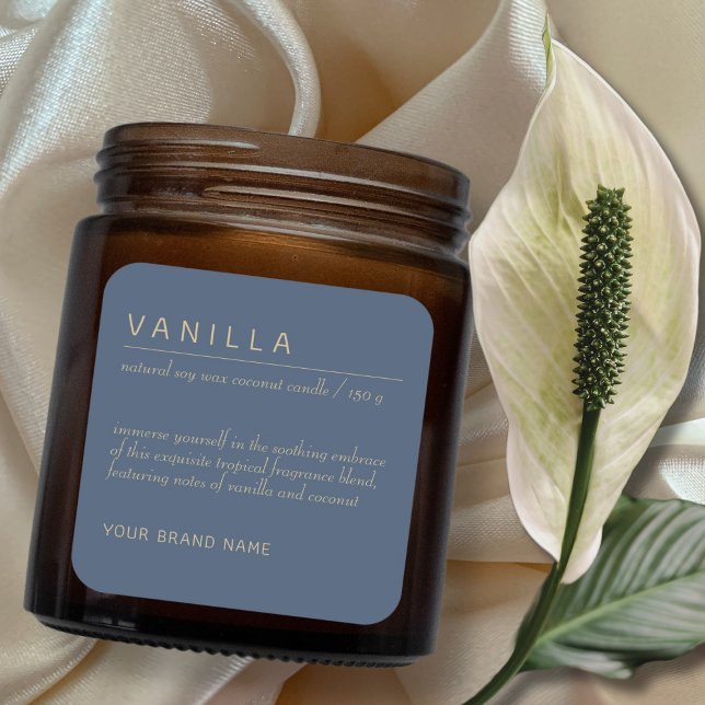 Modern minimalist candle cosmetics product label (Creator Uploaded)