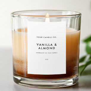 Modern Minimalist Candle Label