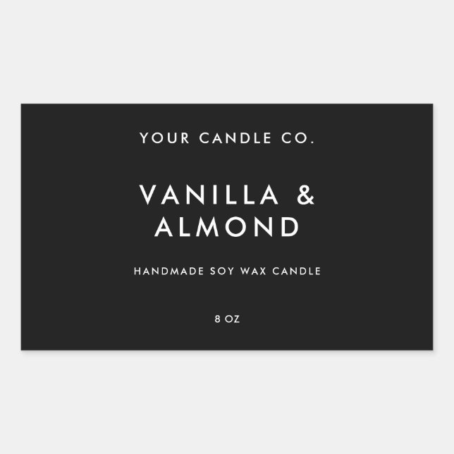 Modern Minimalist Candle Label (Front)