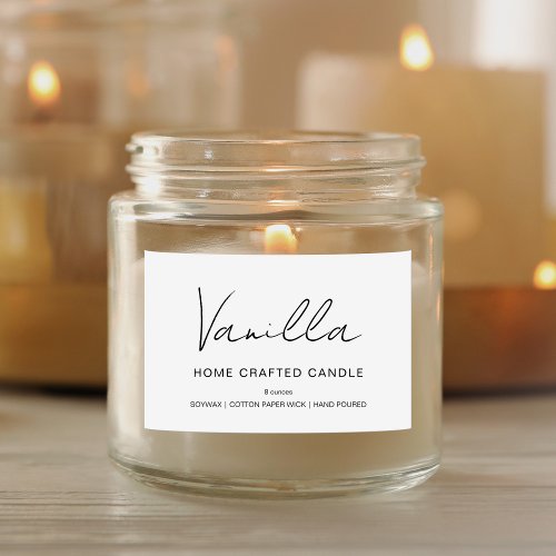 Modern Minimalist Candle Label Sticker