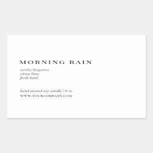 Modern Minimalist Candle or Product Label