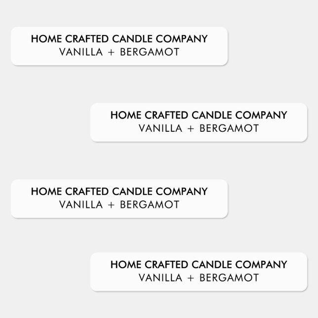 Modern Minimalist Candle Tamper-Proof Seal Labels (Group)