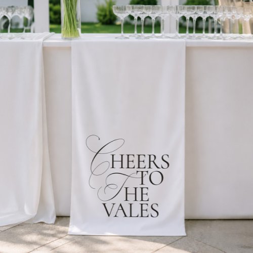 Modern Minimalist Cheers To The Wedding Banner