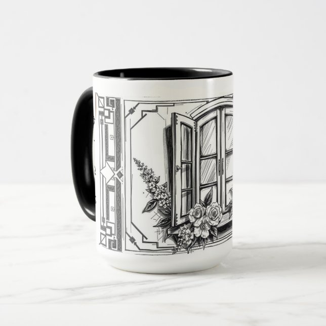 Modern Minimalist Chez Nous Our Home Mug (Front Left)