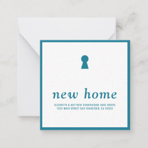 Modern Minimalist Chic New Home Note Card