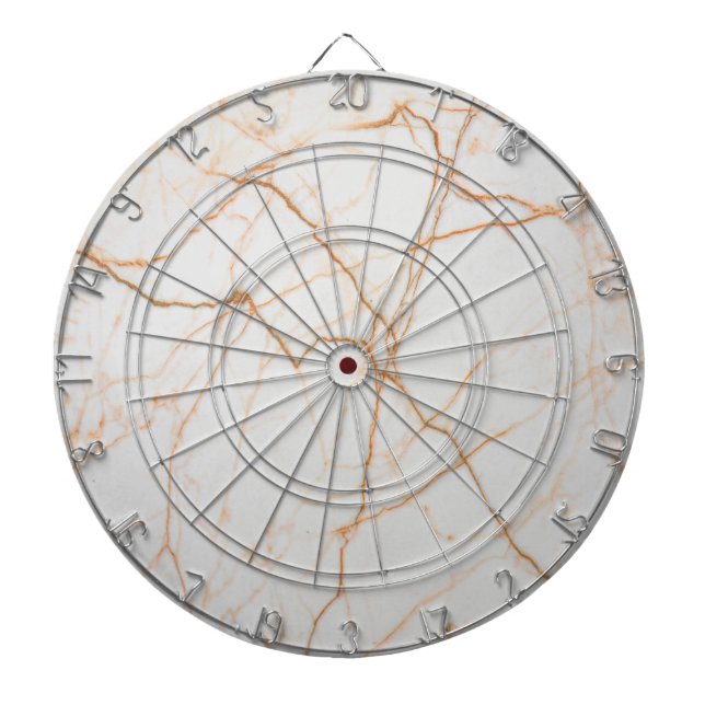 modern minimalist chic scandinavian white marble dart board (Front)