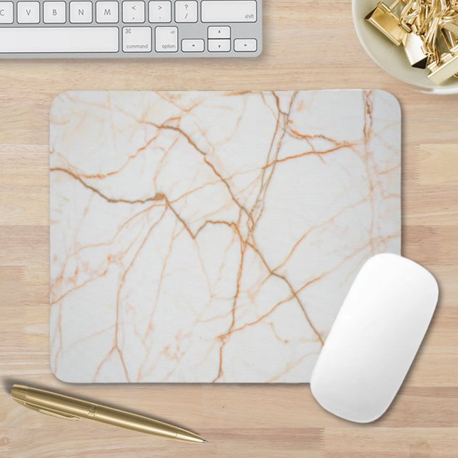 modern minimalist chic scandinavian white marble mouse pad (modern minimalist chic scandinavian white marble mouse pad)