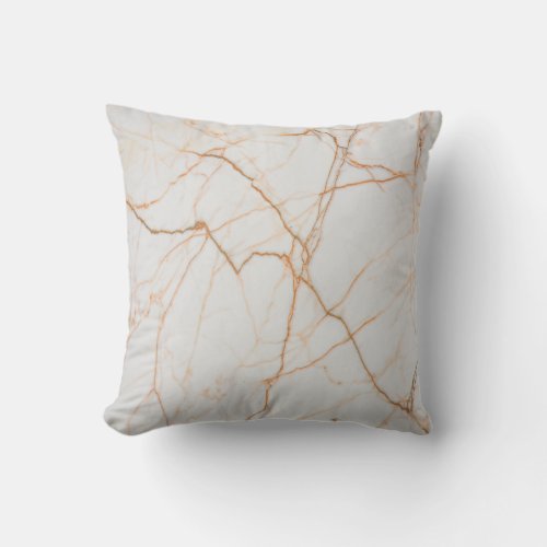 modern minimalist chic scandinavian white marble throw pillow