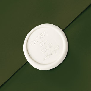 Modern Minimalist Christian Faith Christmas Wax Seal Stamp