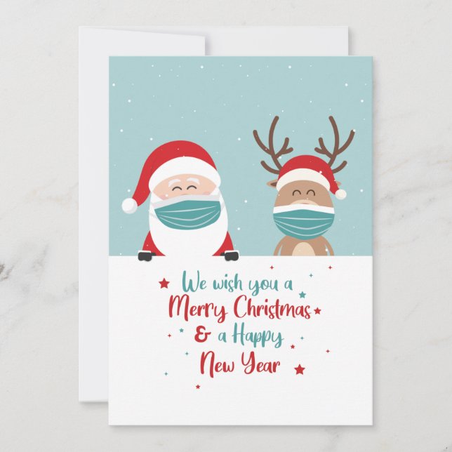 Modern Minimalist Christmas Card (Front)