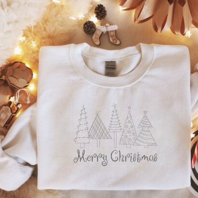 Modern Minimalist Christmas Cozy Sweatshirt (Creator Uploaded)