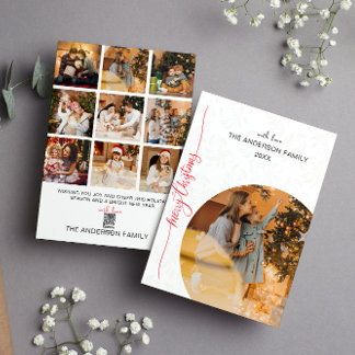 Modern Minimalist Christmas Photo Holiday