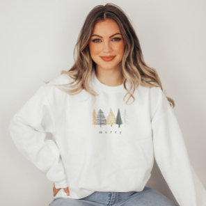 modern minimalist christmas sweatshirt cozy