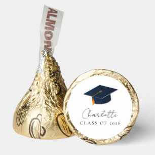 Modern Minimalist Class of 2026 Grad Hat Hershey®'s Kisses®