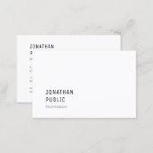 Modern Minimalist Classy Professional Template Business Card (Front/Back)
