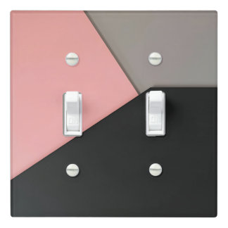 Modern Minimalist Color Block Geometric Light Switch Cover