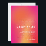 Modern Minimalist Colorful Abstract Sweet 16 Invitation<br><div class="desc">Can be fully customized to suit your needs.
© Gorjo Designs. Made for you via the Zazzle platform. 

// Need help customizing your design? Got other ideas? Feel free to contact me (Zoe) directly.</div>