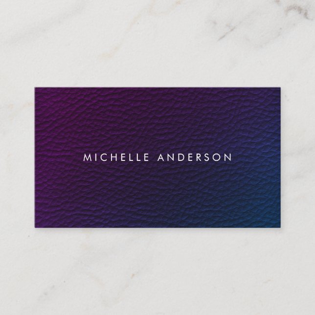 Modern Minimalist Colorful Texture Business Card (Front)