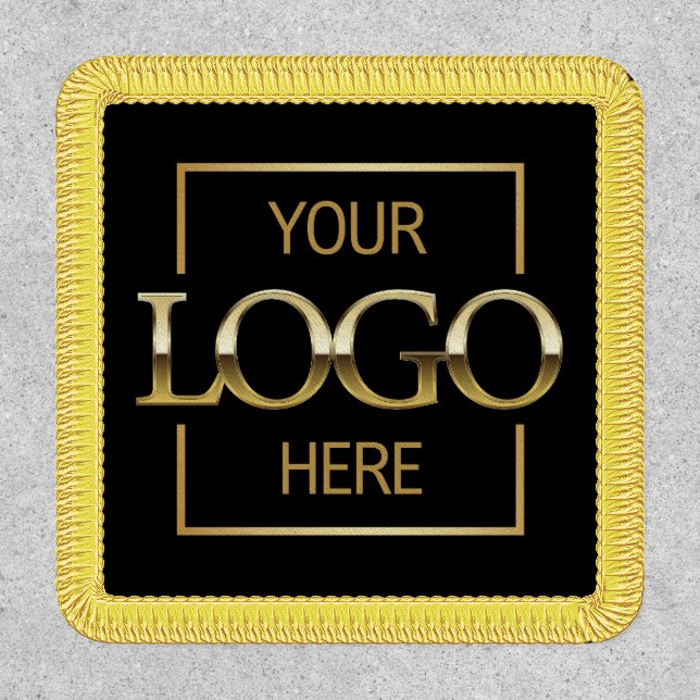 Modern Minimalist Company Business Logo Branded  Patch (Front)