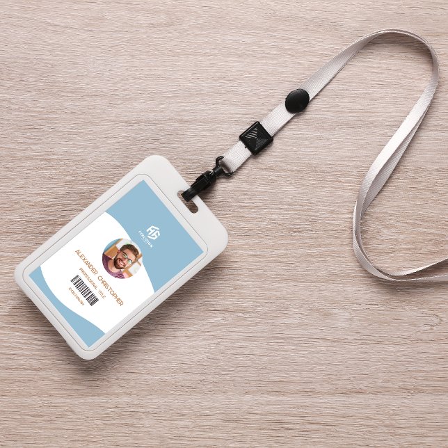 Modern Minimalist Company Employee Badge (Creator Uploaded)