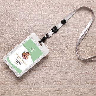 Modern Minimalist Company Employee Badge