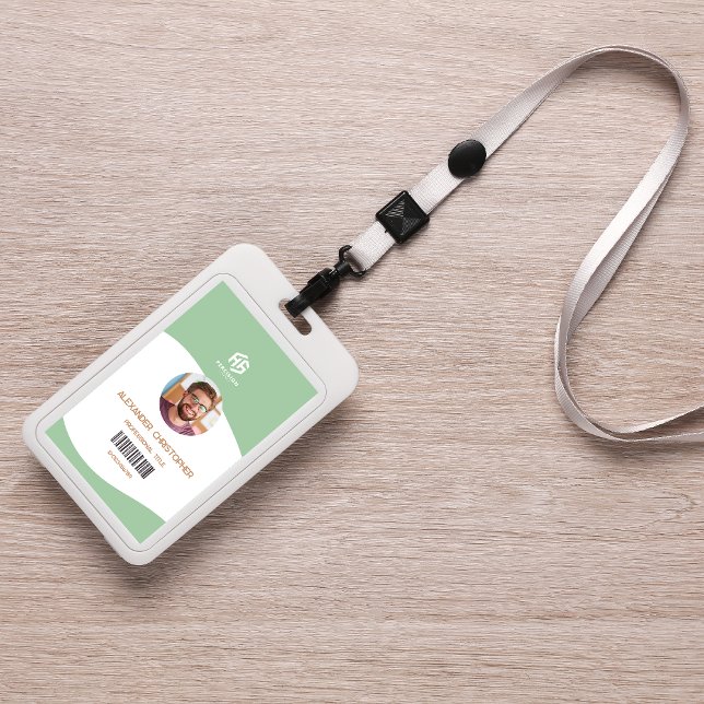 Modern Minimalist Company Employee Badge (Creator Uploaded)