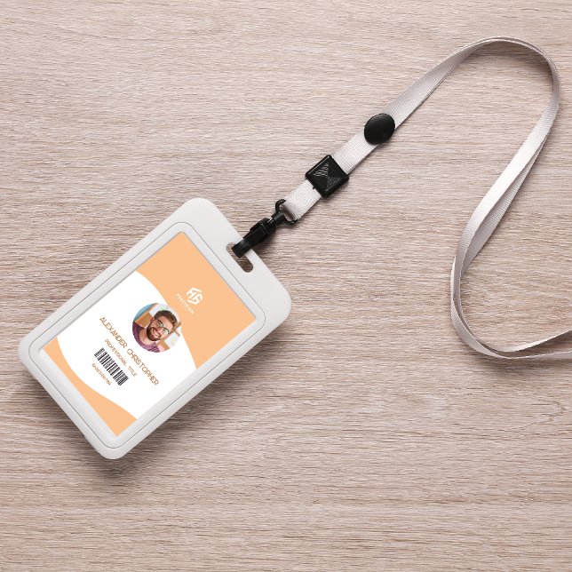 Modern Minimalist Company Employee Badge (Creator Uploaded)