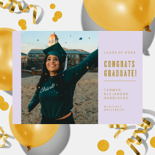 MODERN MINIMALIST CONGRATS GRADUATE INVITATION
