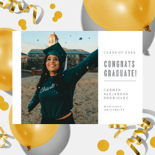 MODERN MINIMALIST CONGRATS GRADUATE INVITATION
