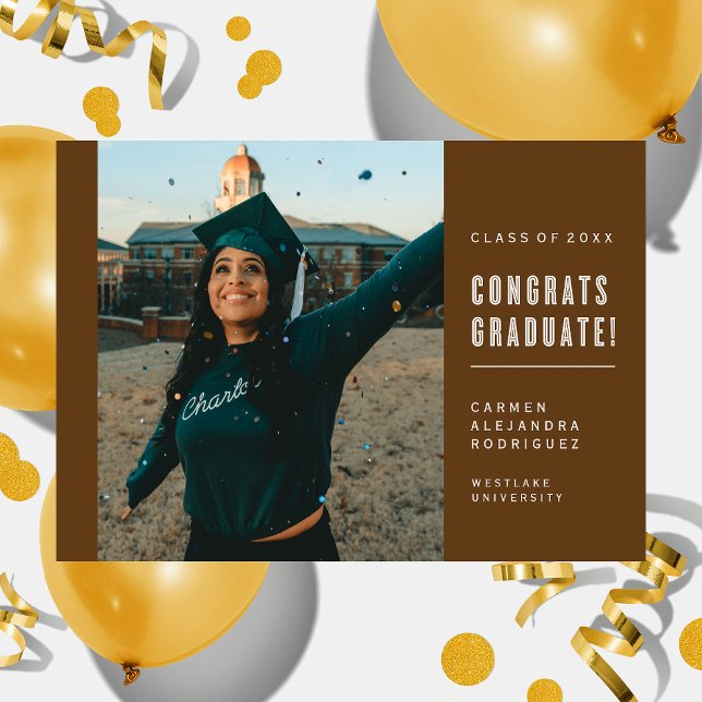 MODERN MINIMALIST CONGRATS GRADUATE INVITATION (Creator Uploaded)