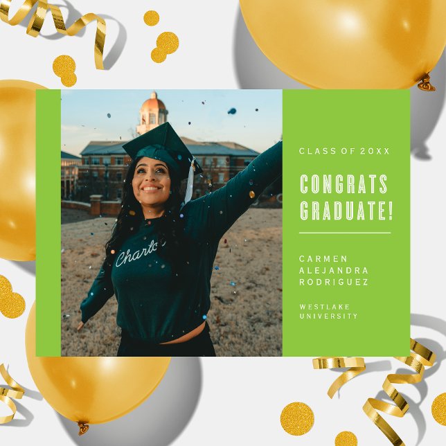MODERN MINIMALIST CONGRATS GRADUATE INVITATION (Creator Uploaded)