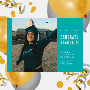 MODERN MINIMALIST CONGRATS GRADUATE INVITATION