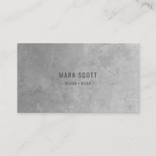 Modern Minimalist Construction Business Card