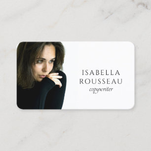 Modern Minimalist Copywriter Business Card