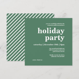 Modern Minimalist Corporate Holiday Party Invitation