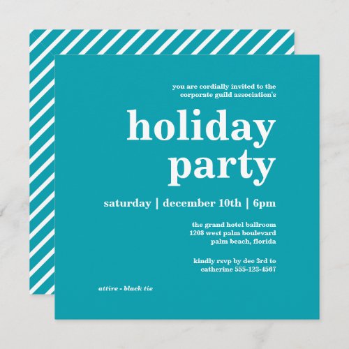 Modern Minimalist Corporate Holiday Party Invitation