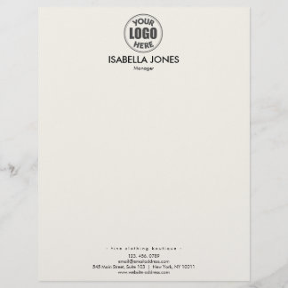 Modern Minimalist Corporate | Professional Busines Letterhead