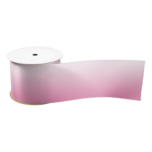 Modern Minimalist Cotton Candy Pink Gradient Satin Ribbon