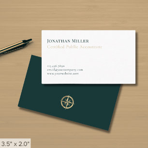 Modern Minimalist CPA Business Card