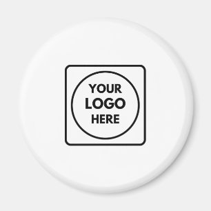 Modern Minimalist   Custom Business Logo Branding Magnet