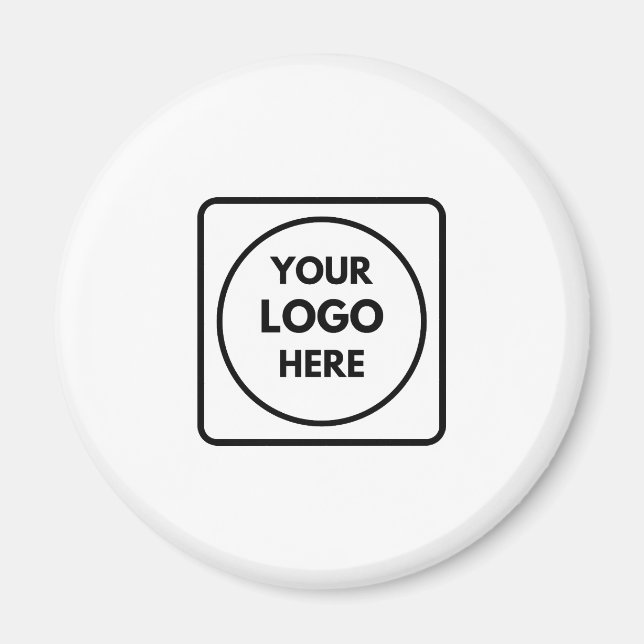 Modern Minimalist | Custom Business Logo Branding Magnet (Front)