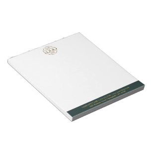Modern Minimalist Custom Business Logo Branding Notepad