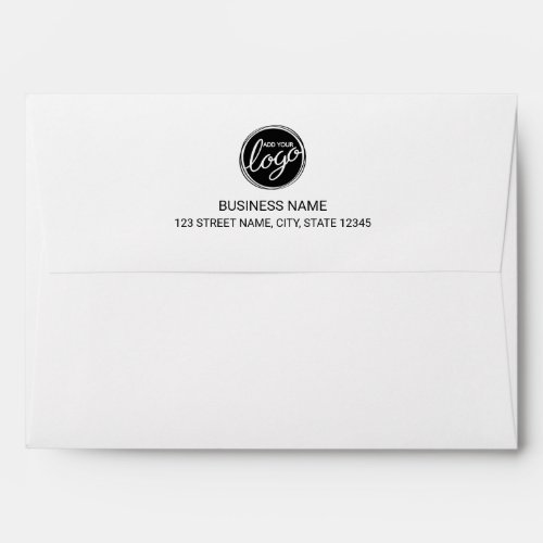 Modern Minimalist Custom Business Logo Envelope
